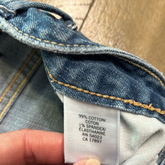 (3/$15)Banana Republic low rise denim capris size 1 petite or 25 petite. Stretch - Picture 5 of 11